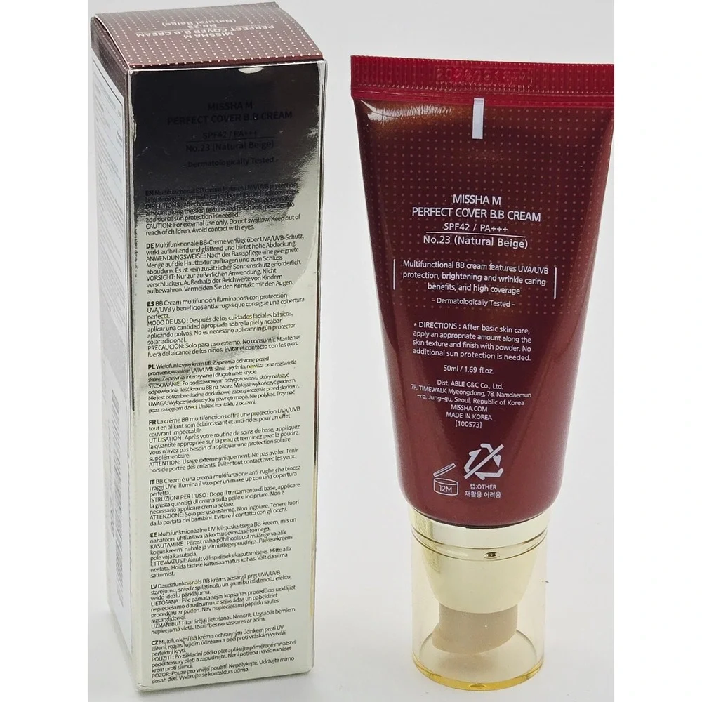 Missha M Perfect Cover BB Cream SPF 42 PA+++ No.23 Natural Beige 50ml 1.69 fl oz